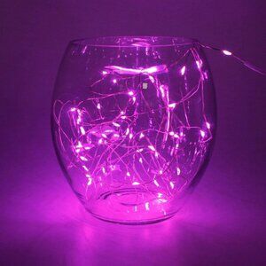 20 LED string Silver Copper Wire Fairy Lights Battery Powered Waterproof 2M USA